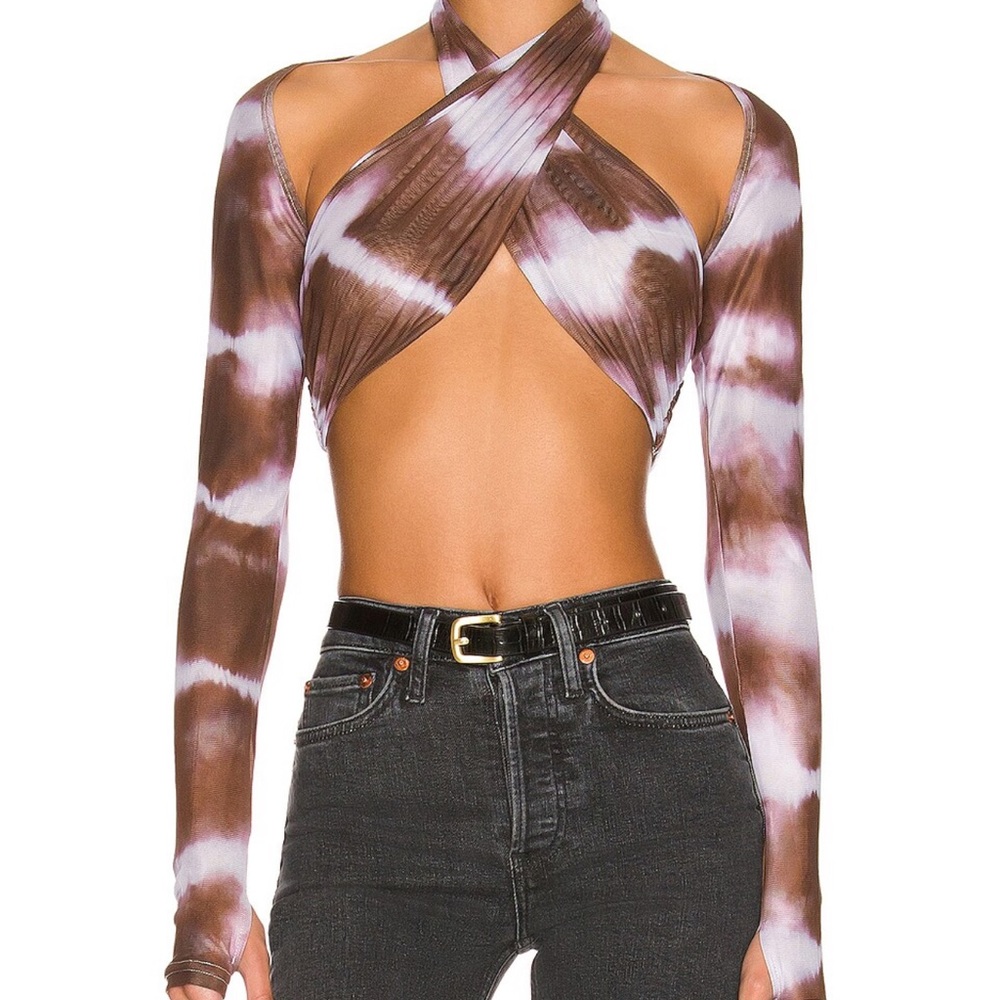 By dylan revolve minx top in mauve tie dye size small